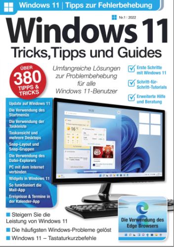 Cover: Windows 11 Tricks,Tipps und Guides Magazin No 01 2022