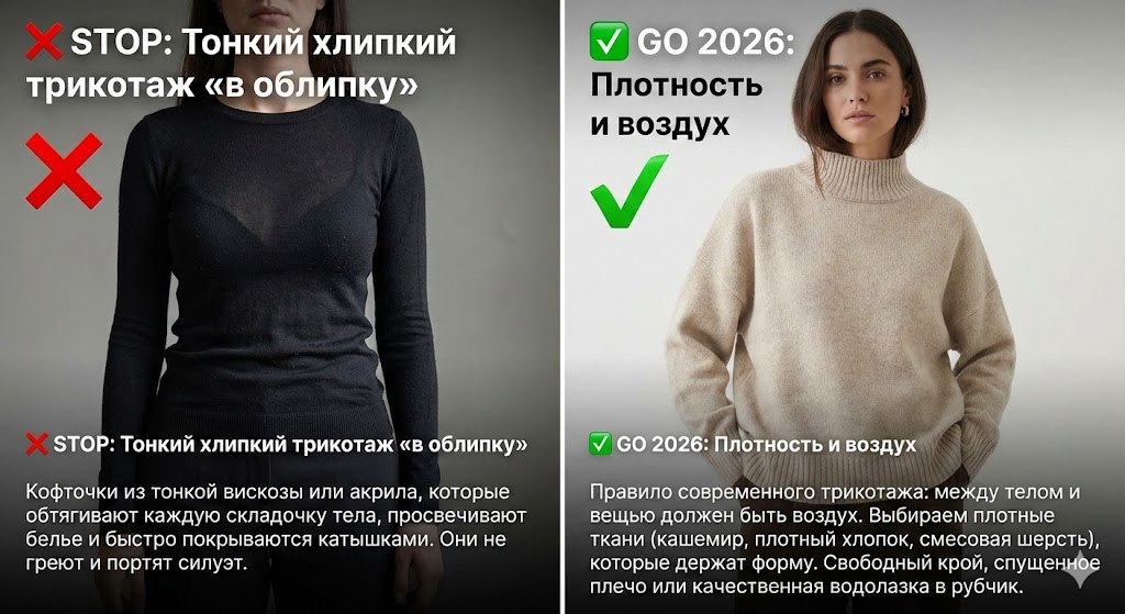 Тренды трикотажа 2026