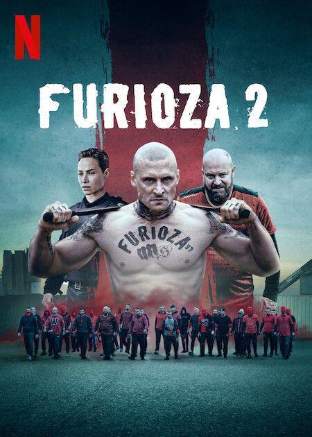 Furioza Again 2025 movie poster featuring a dark, intense crime thriller theme