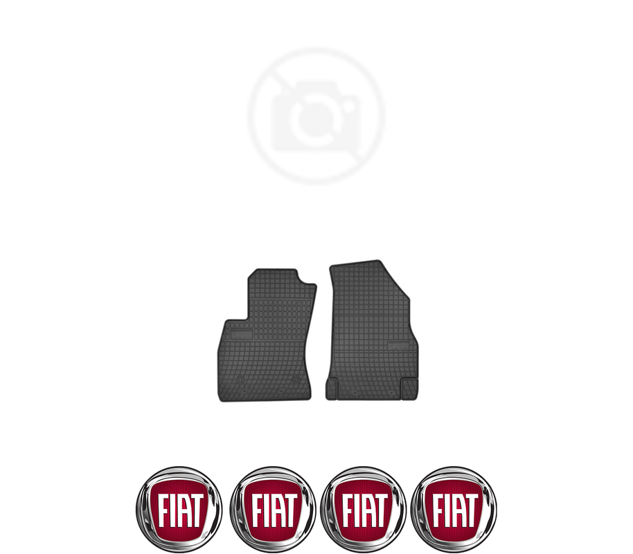 Set covorase presuri FIAT DOBLO II din 2002-2008, auto, din cauciuc thermoplastic, 4 Stickere auto cu FIAT