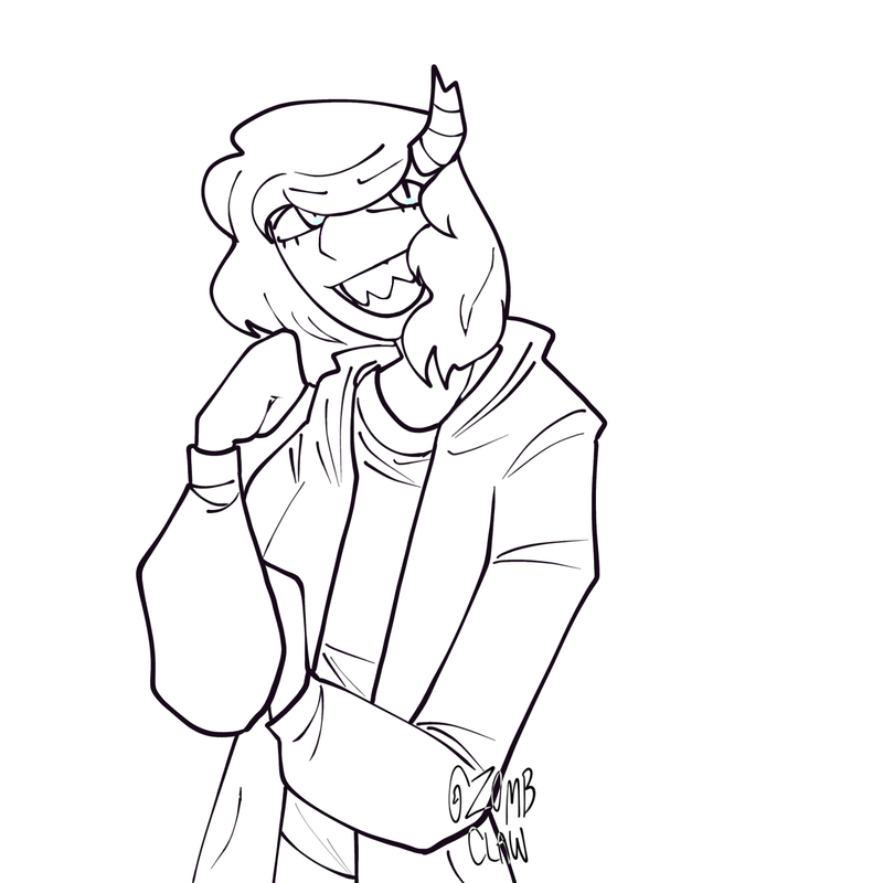 lineart / halfbody