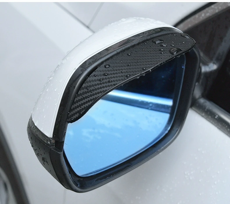 APARATORI PLOAIE oglinzi auto ornament flexibil PROTECTIE aparatoare  oglinda auto CARBON | zella.ro