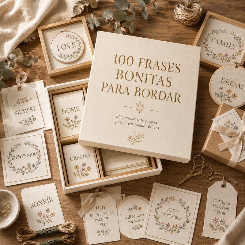 100 Frases Bonitas para Bordar