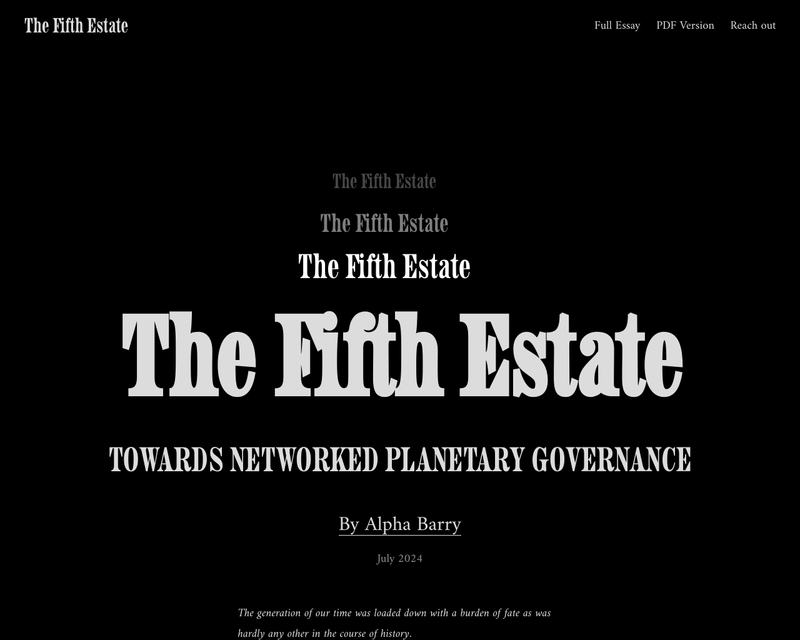 The Fifth Estate 🆕