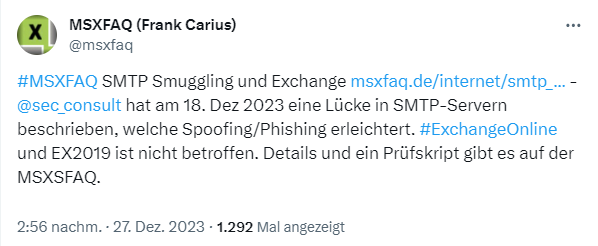 SMTP Smuggeling and Exchange