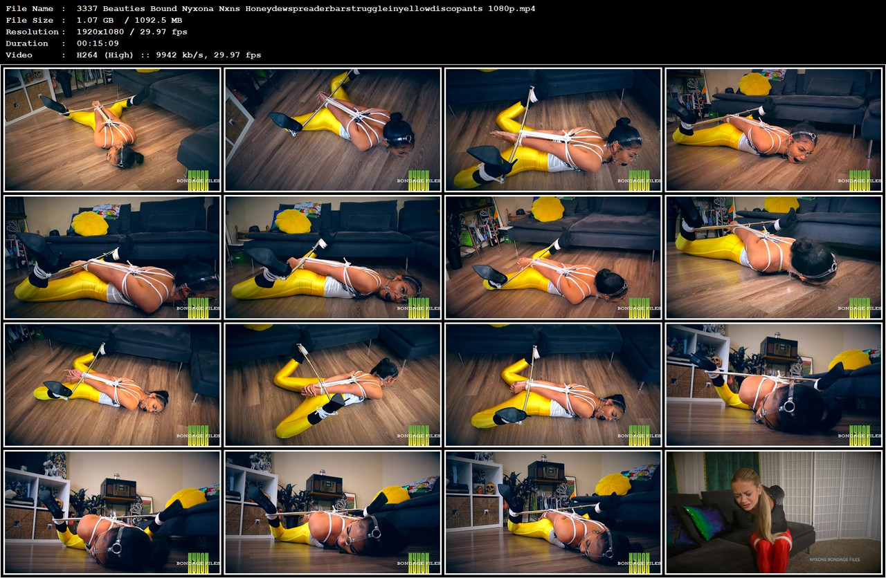 3337 Beauties Bound Nyxona Nxns Honeydewspreaderbarstruggleinyellowdiscopants 1080p mp4