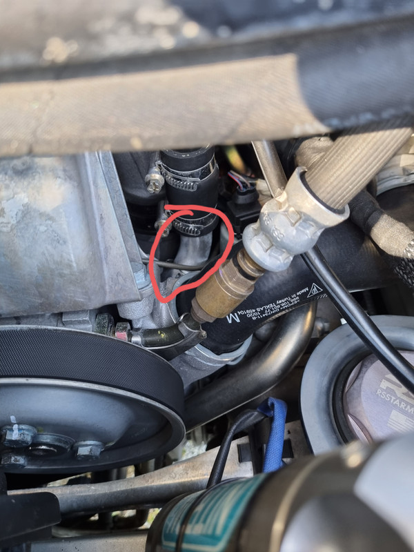New coolant pipe