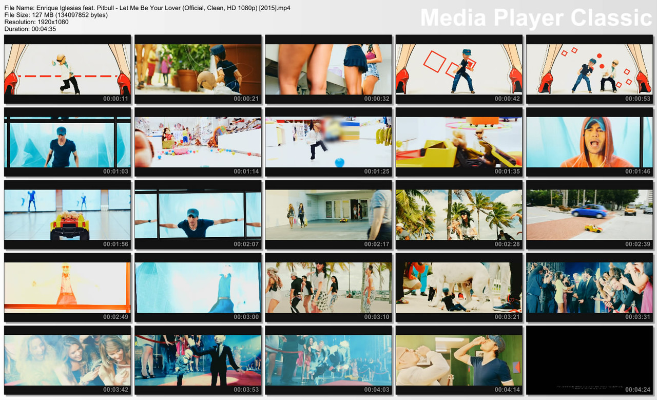 Enrique Iglesias feat. Pitbull - Let Me Be Your Lover (Official, Clean, HD 1080p) [2015].