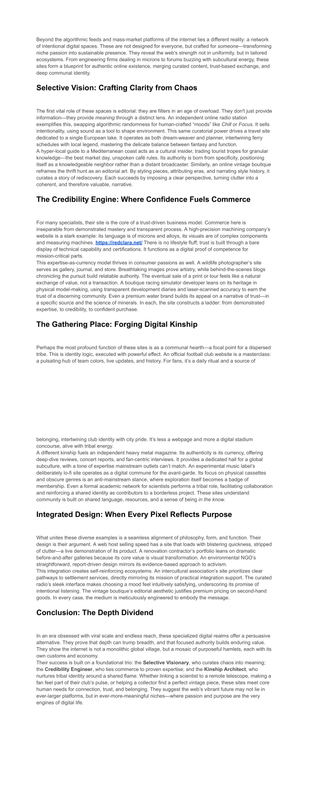 From Overload to Meaning The Editorial Power of Intentional Sites