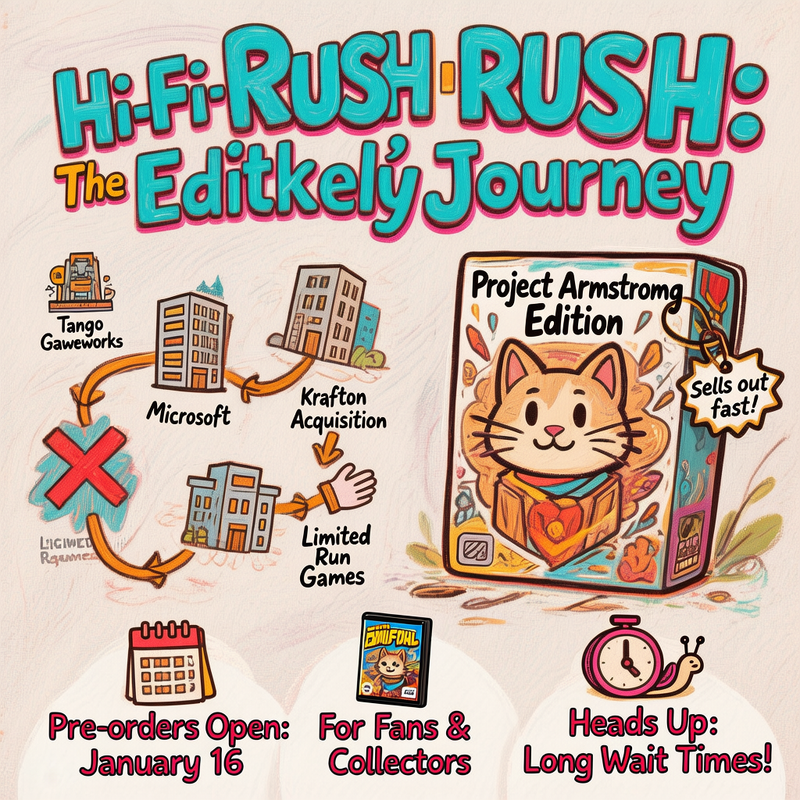 Hi-Fi Rush Finally Gets Physical: Limited Run Games Drops Three Collector's Editions Starting January 16 1 Rhythm gaming concept showing music and action gameplay fusion