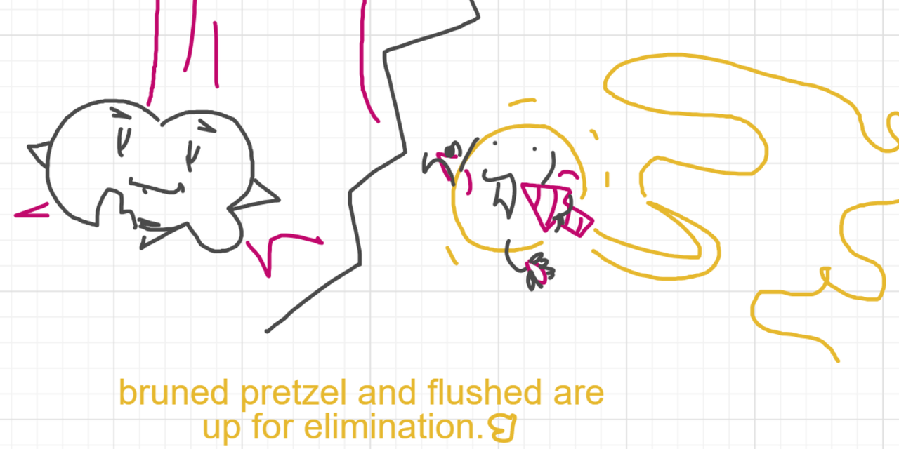 A panel from The Prime Number Few, episode eight of the Board Boards object show by Furretwalk/WalkingFurret.