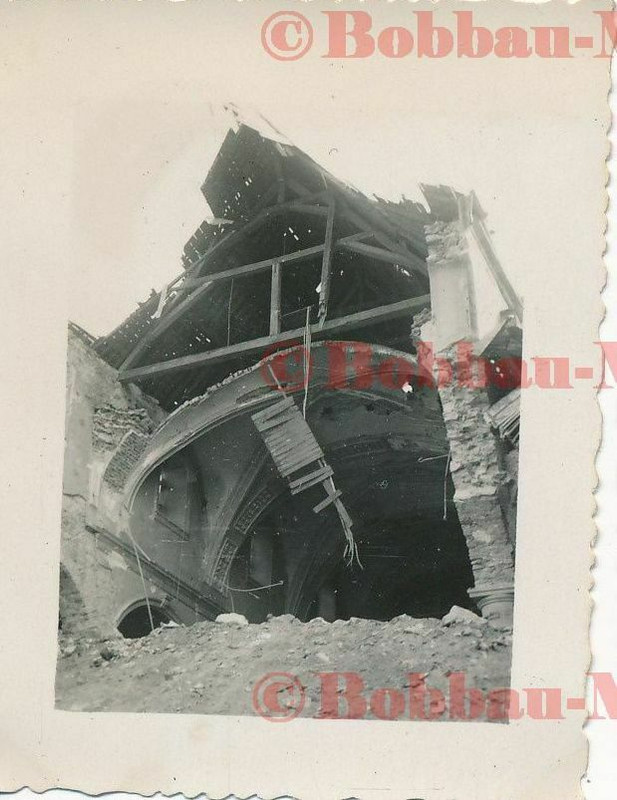 Belgien Vielsalm zerstörte Ruine combat Provinz Luxemburg Bastogne IR.56