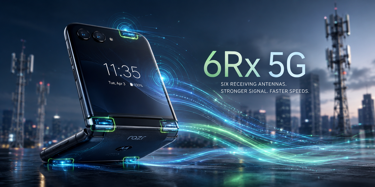 Motorola Razr Fold e as 6 antenas 5G ocultas: o foldable que realmente entrega velocidade em campo