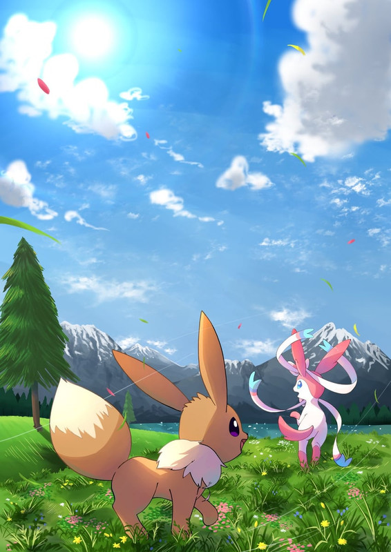 eevee-and-sylveon-pokemon-drawn-by-sato-