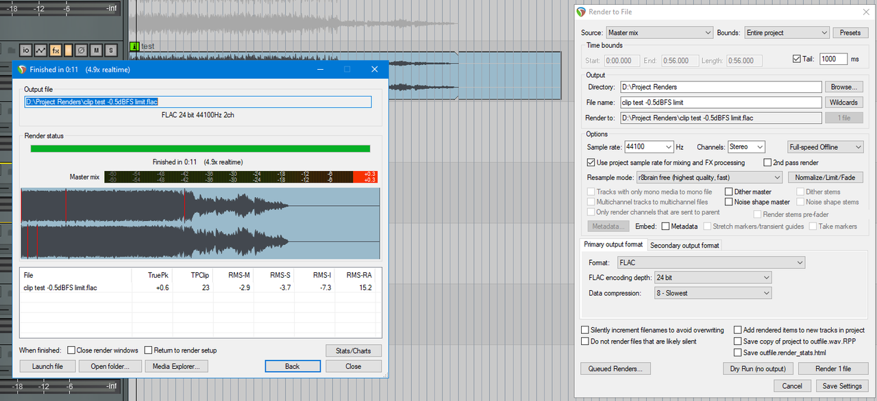 bx limiter at 0.5 dBFS