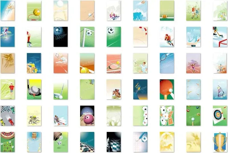 vectores Deporte y juegos, Sport and games vectors