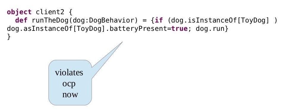 Example of Liskov Substitution Principle