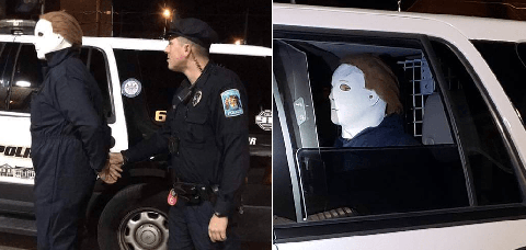 Policía mata a hombre con la máscara de Michael Myers que amenazó con matar gente