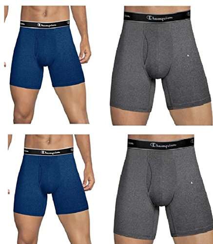 Amazon: Champion Men's Elite X-Temp Boxer Briefs 4-Pack 
