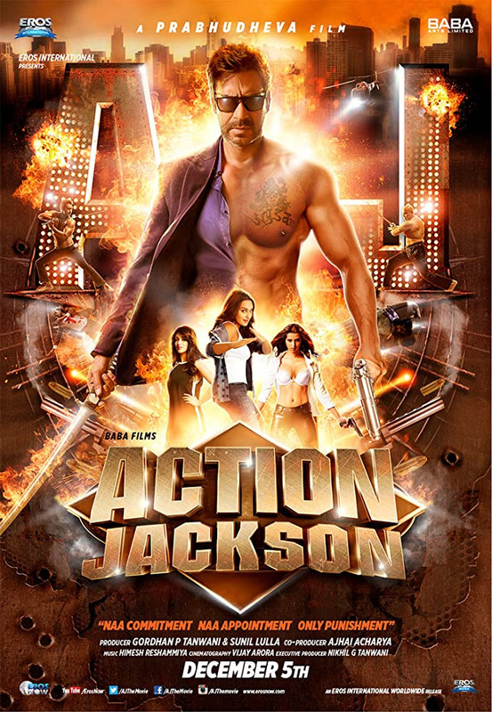 Action Jackson (2014) Hindi 720p Bluray 950MB ESub