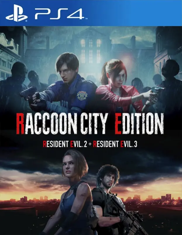 RESIDENT EVIL RACCOON CITY EDITION RE2 MAS RE3 PS4