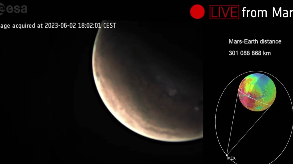 mars live streaming esa internet prima trasmissione