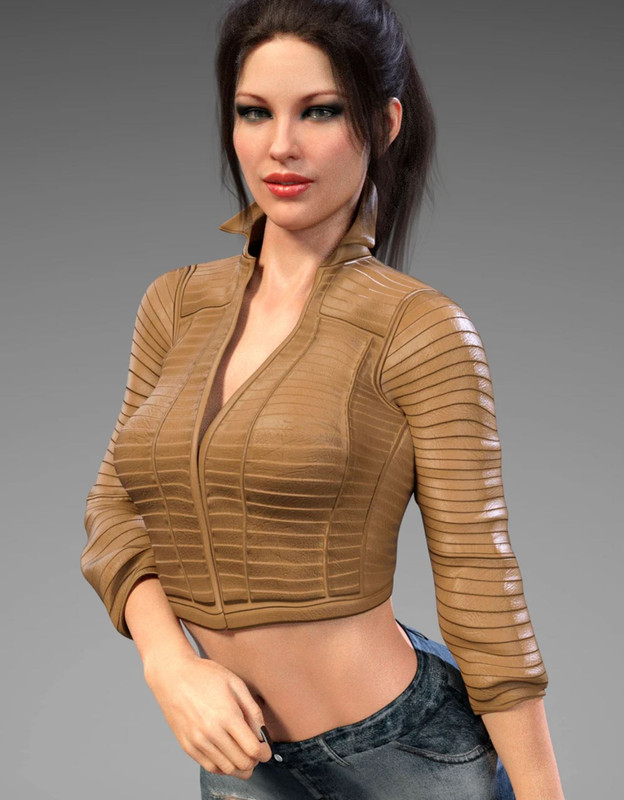 X-Fashion 4 in 1 Leather Jacket for Genesis 8 Female(s)