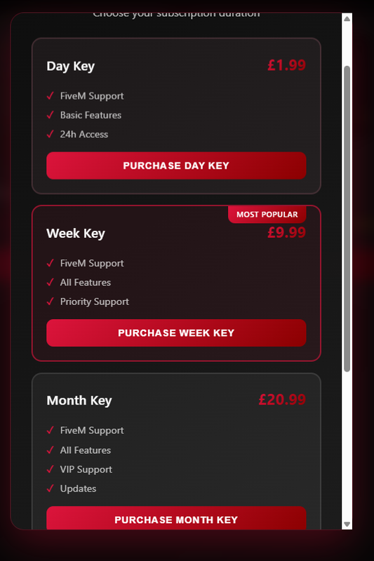 Customization Interface