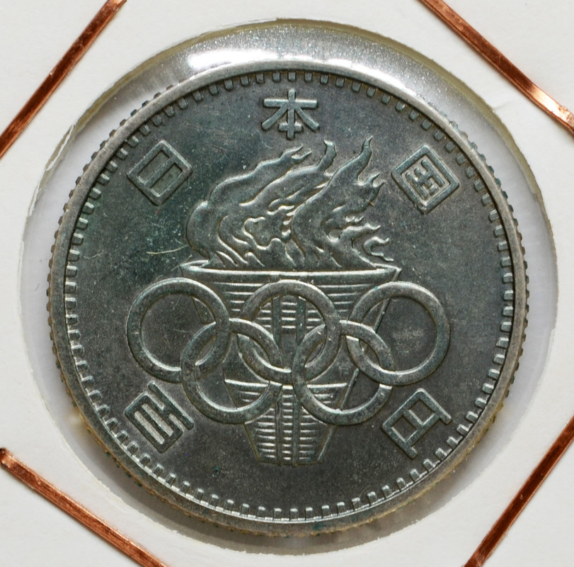 100 yenes 1964 Olimpiadas de Tokyo. Japón 100-yenes-1964-a