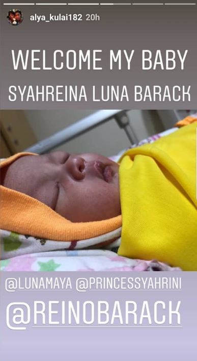 Bayi bernama Syahreina Luna Barack.