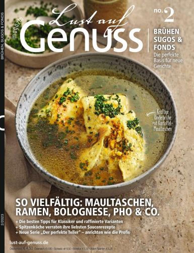 Cover: Lust auf Genuss Magazin Februar No 02 2023