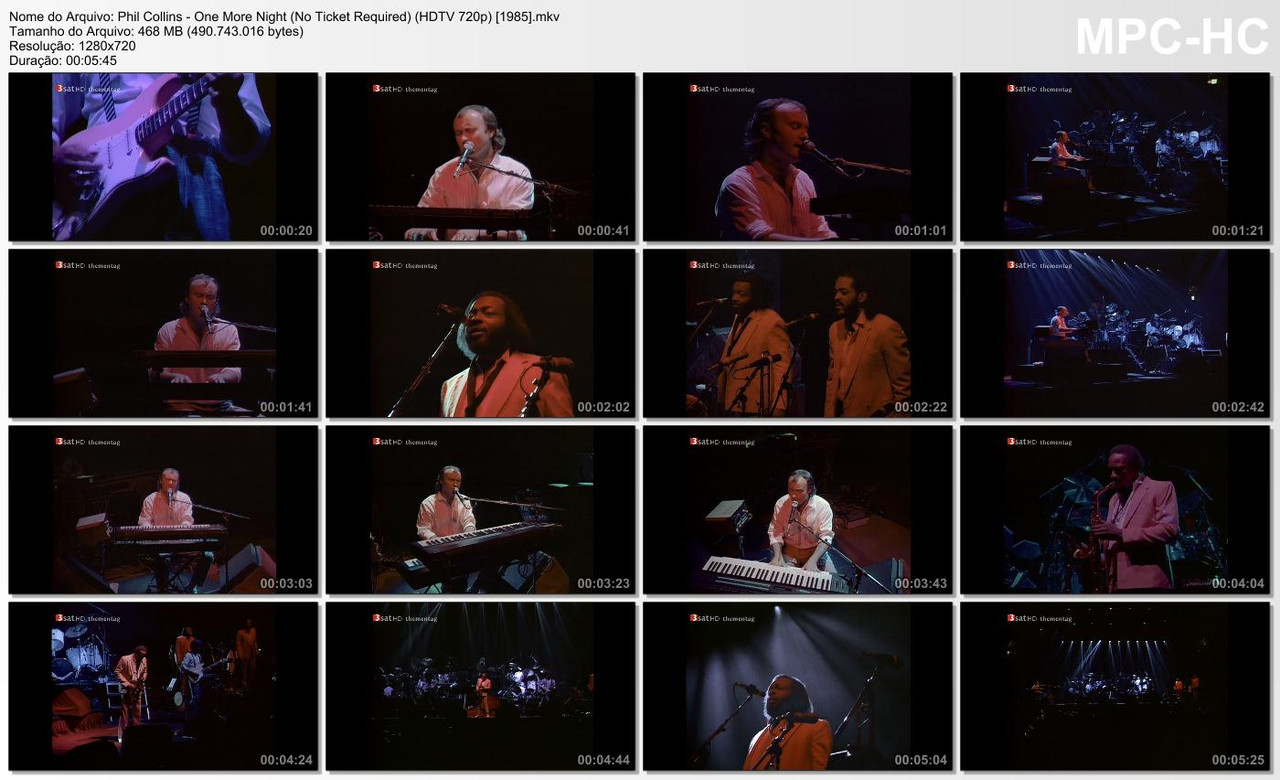 Phil Collins - One More Night (No Ticket Required) (HDTV 720p) [1985]