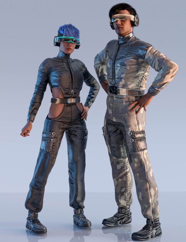 Spaceship Jumpsuit Outfit for Genesis 9