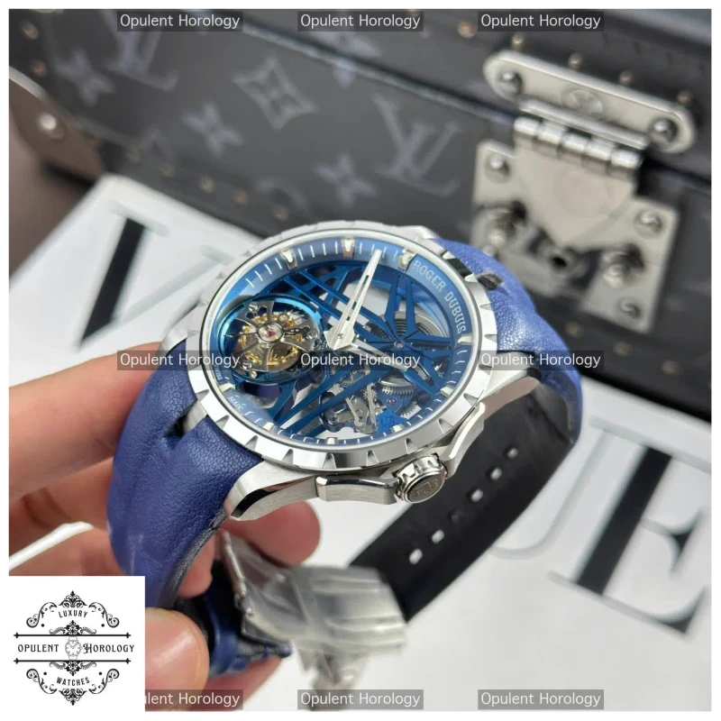 Roger Dubuis Excalibur Cobalt Blue RDDBEX0838 Replica - 42mm High-End Flying Tourbillon Timepiece - Super Clone
