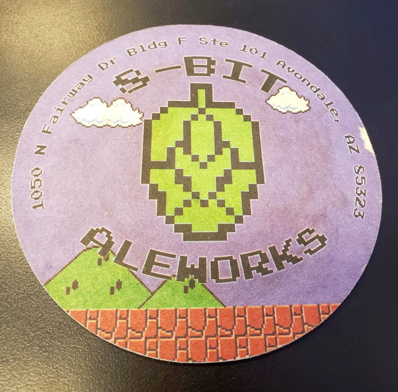 8bit brewery coaster