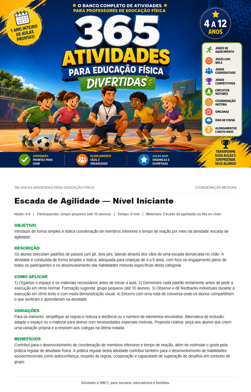 Escada de Agilidade — Nível Iniciante