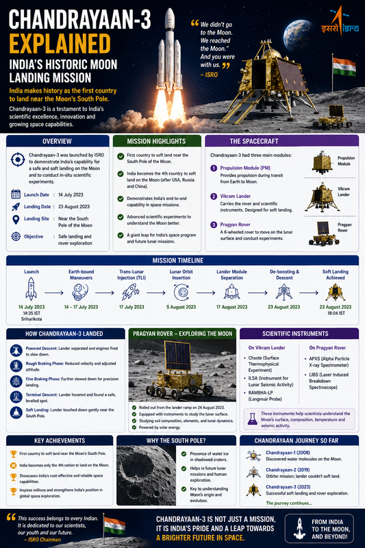 Chandrayaan 3 Explained: India's Historic Moon Landing Mission