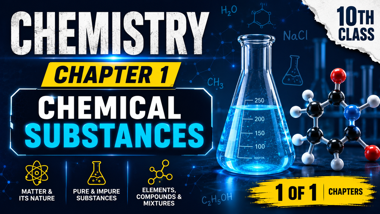 Result of: 10th Class Chemistry Chapter 1 Chemical Substances YouTube Thumbnail Prompt
