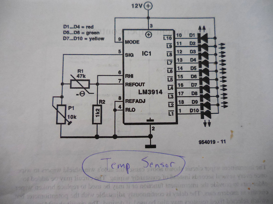 LED Temperature Indicator Circuit - LM3914 - YouTube