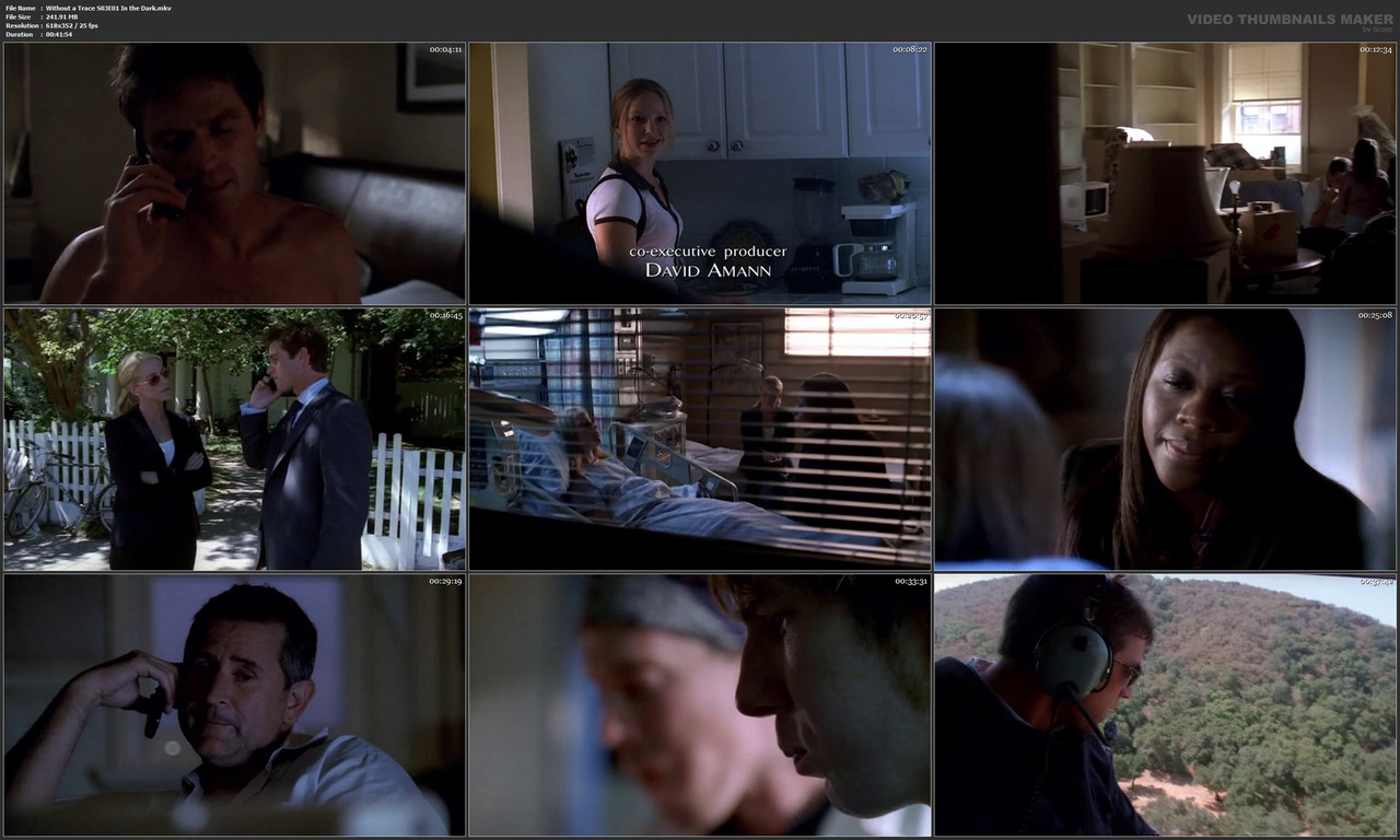 Without a Trace S03E01 In the Dark.mkv