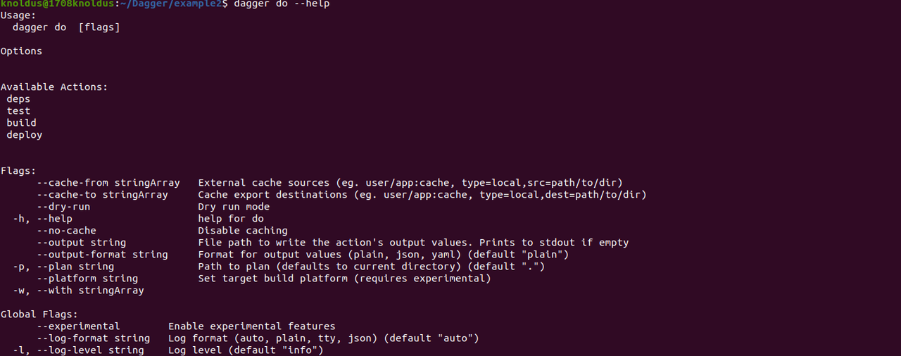 dagger comands concept