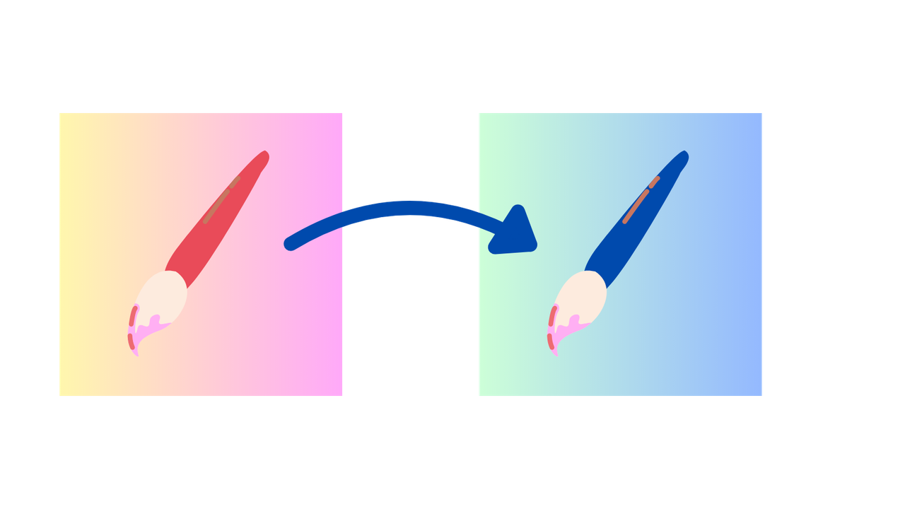 Upload any image, click an area, and swap its color.