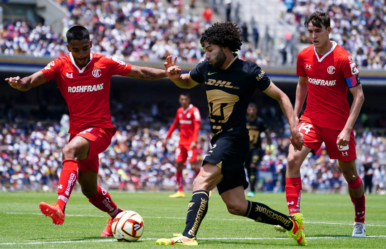 Pumas gana 3-1 contra Toluca; Mohamed le da otra cara a los universitarios