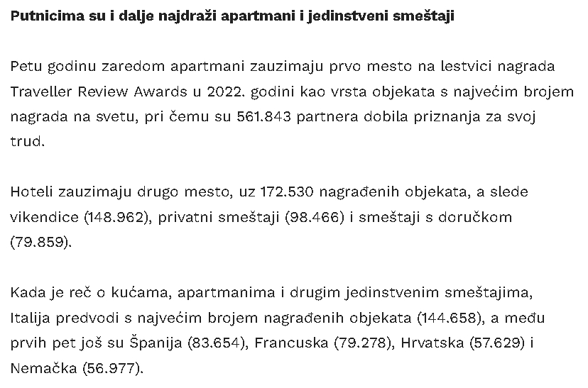 Putnici odlučili ko su najbolji domaćini: Srba nema na listi, ali Hrvati dominiraju Screenshot-1470