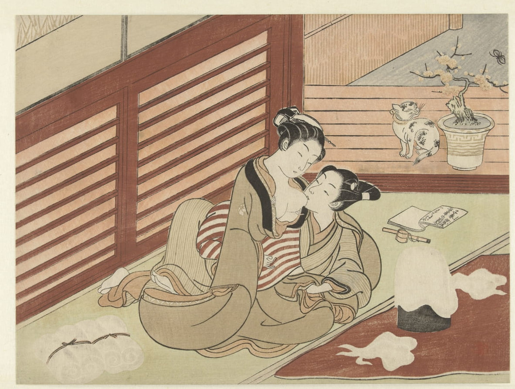 3-Suzuki_Harunobu_-_Liefdespaar_-_(MeisterDrucke-1365059)