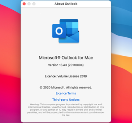 Microsoft Outlook 2019 for Mac v16.52 VL Multilingual