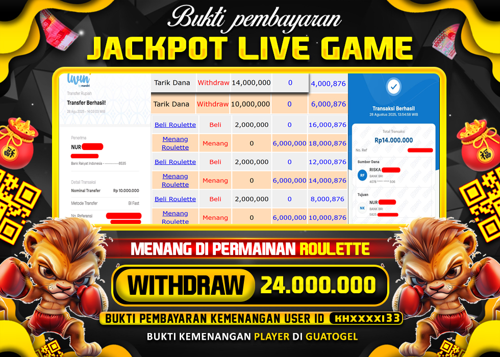 BUKTI JACKPOT LUNAS GUATOGEL