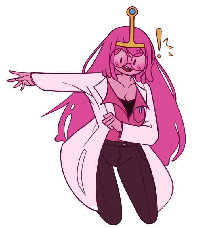 Bubblegum open her hands to hug you tightly