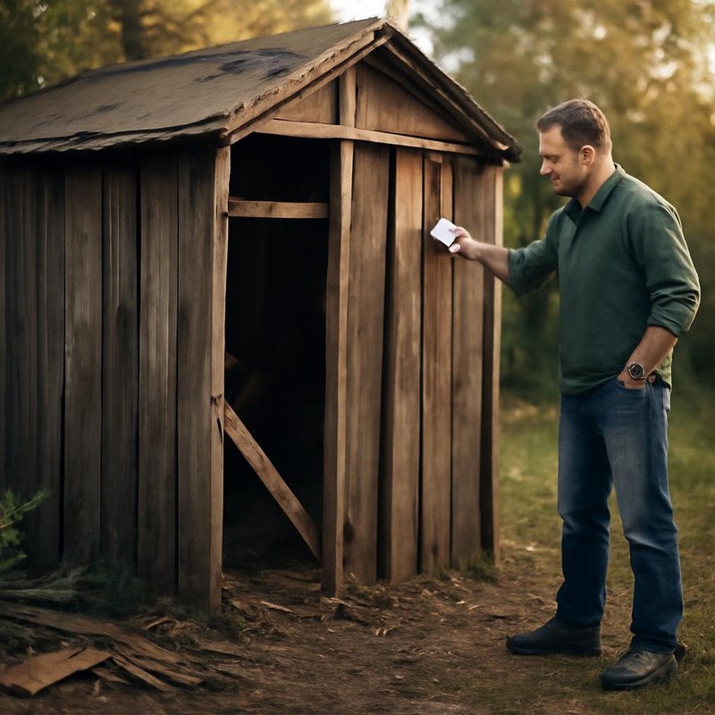 Подготовка к демонтажу сарая: осмотр конструкции и очистка территории