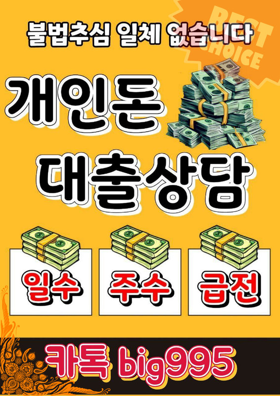 개인돈 급전 일수 대출